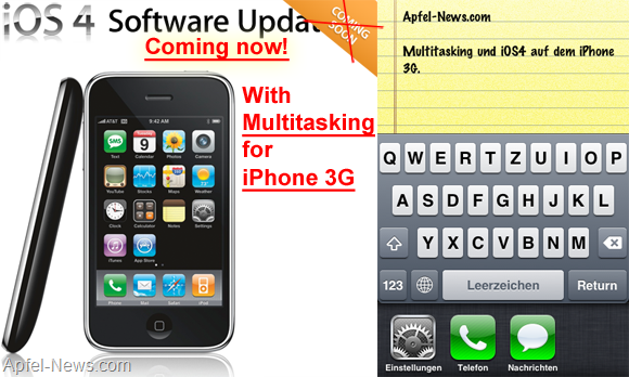 Multitasking on iPhone 3G
