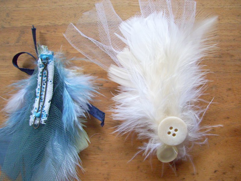 more feather hair fascinators