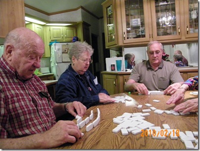 Mexican Train at the Steinmetz's, Bud and Barb Steiner, Don