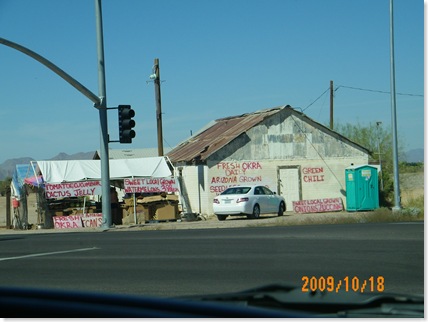 veggie stand corner of 287 and 11 Mile Corner Road