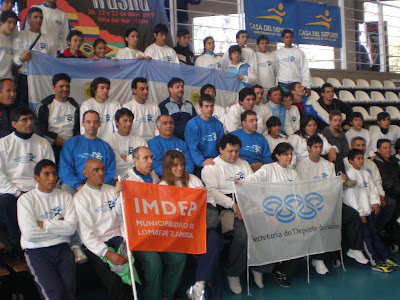 Equipo argentino en el 3er Campeonato Sudamericano de Wushu, Chile 2009