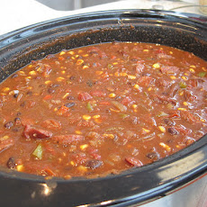 Spicy Black Bean & Chorizo Chili