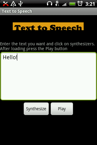 Text to Speech