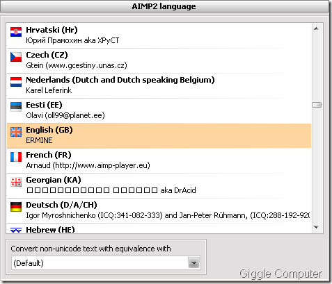 AIMP - Languages
