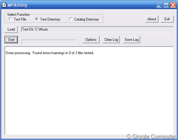 MP3Utility - Test Directory