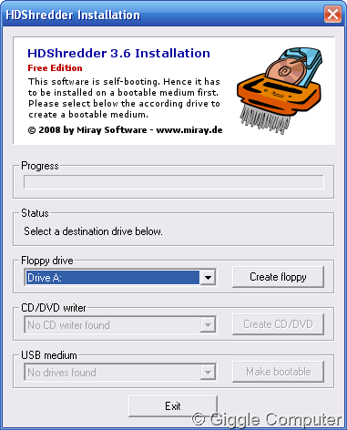 HDShredder Installation