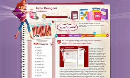 Indie-Designer-Blogger-Template