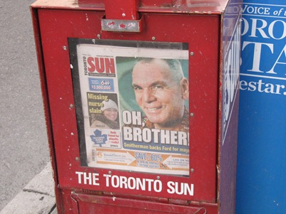 Toronto Sun Cover