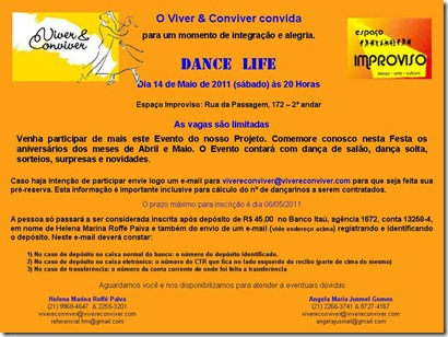 Convite Dance Life