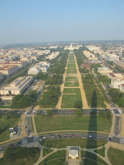 Вашингтон с высоты Washington Memorial