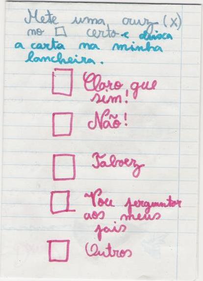 Formulário de resposta à Carta de Amor da Filipa Alexandra