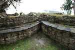 Eye designs meet a design that might represent water, Kuelap, Chachapoyas Region, Peru