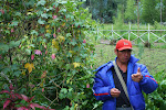 Our guide explains the local flora, Cajamarca, Peru