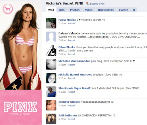 victorias secret fb page1 Cum sa creezi pentru brandul tau o pagina de Facebook atractiva