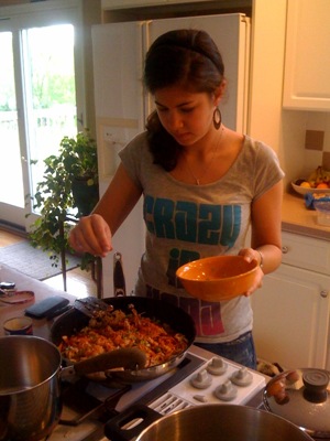 me cooking