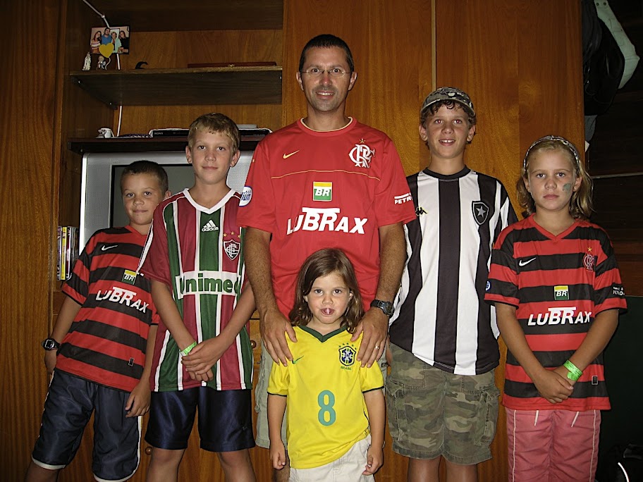 Rich & the kids in Rio de Janeiro in 2009