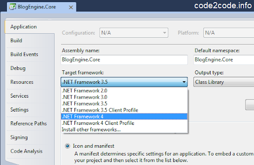 upgrade core blogengine project