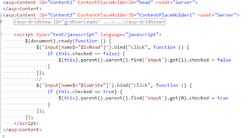 javascript code using jquery library with extjs included