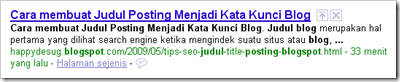 Tips SEO struktur Judul Posting