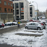 La nieve da paso al hielo