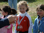 Maryke gets her soccer medal