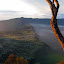 Sunlight catches the Bromo crater edge