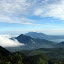 Looking north to Gunung Telomoyo and Ungaran