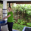 Outdoor (private!) bathroom at the back of the bungalow