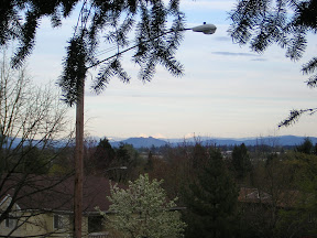 Mountains visible from our street