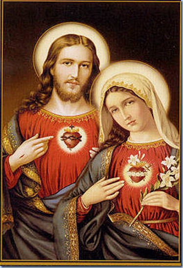 Sagrados Corazones de Jesús y la Bella María