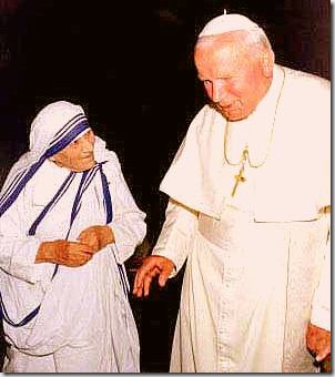 Madre teresa y S.S. Juan Pablo II