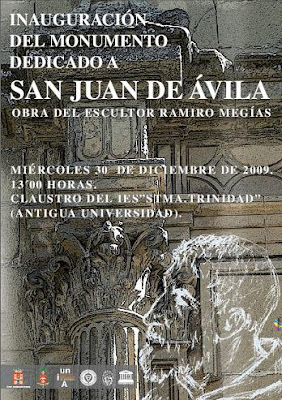 Inauguración del Monumento dedicado en Baeza a San Juan de Ávila