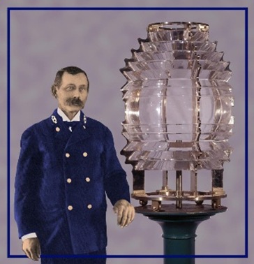 Fresnel lighthouse lens