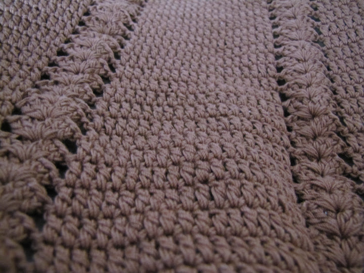 Geanta crosetata din macrame maro