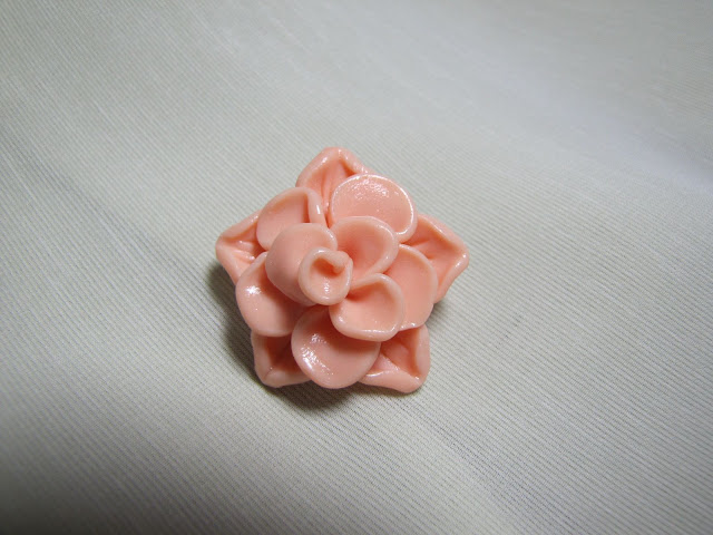 Brosa Handmade Fimo, dalie pastel