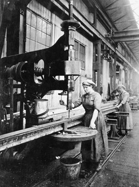 [Women Workers with Drilling equipment at Thomas W Ward[2].jpg]