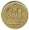 First Cruzeiro- 20 centavos coin 1947 - 1956