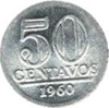 First Cruzeiro- 50 centavos coin 1956 - 1961
