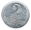 First Cruzeiro- 2 Cruzeiros coin 1956 - 1961