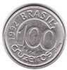 Third Cruzeiro- 100 Cruzeiros coin 1992, 1993