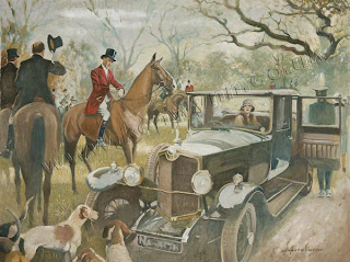 Kenneth Wynn hunting scene