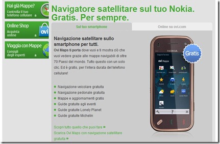 Nokia Ovi Maps: navigazione satellitare gratuita per sempre!