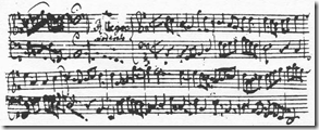 From J.S. Bach, Sonata No. 1 for Viola da gamba and Cembalo