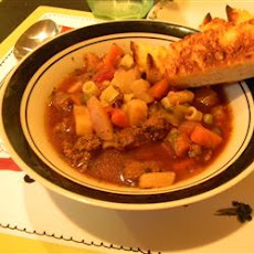 Slow Cooker Vegetable Beef Soup