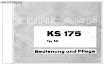 Bedienings Handleidingen - 521 - KS 175