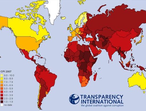 01-world's most -corrupt-countries in the world-and their CPI Score