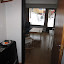 The mud room just after you walk inside.
