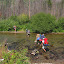Crossing Coal Creek (one of 8 river crossings before reaching Marthas Basin)