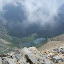 Its a long way back down to our campsite at Beaver Woman Lake.