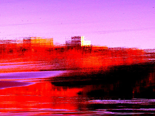 effet peinture rivage marocain recoloré violet blanc et rouge